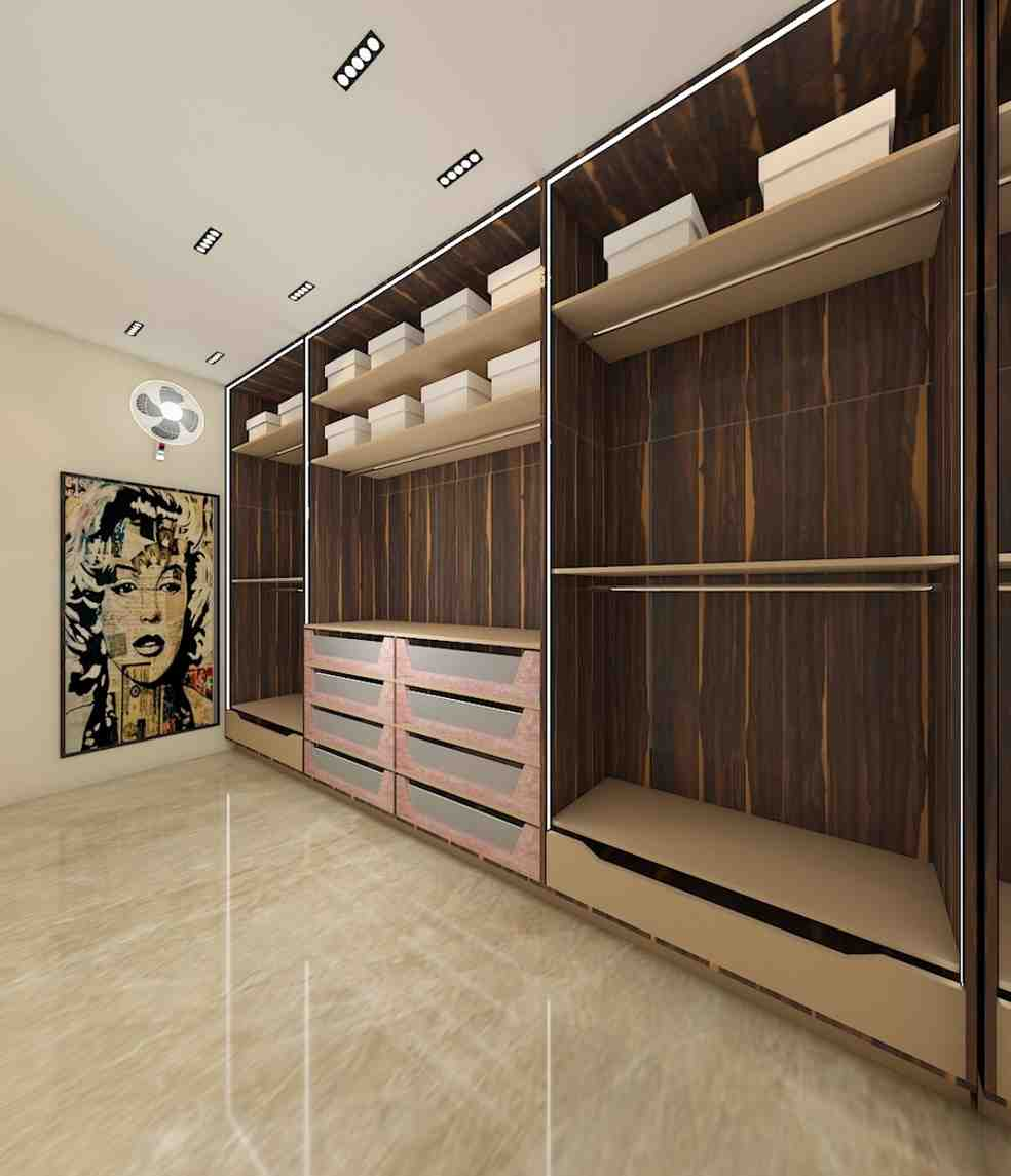 Modular Wooden Wardrobe